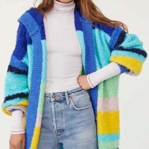 Free People Dream Team Striped Cardigan